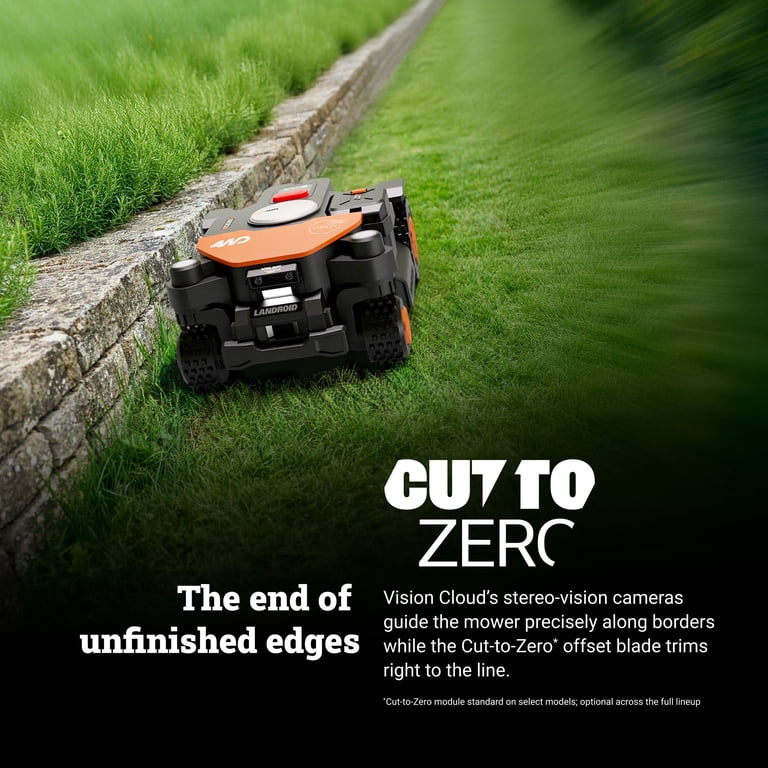 Worx, Robotic Lawn Mower, WR344, 4WD 1 Acre, Vision Cloud Tech