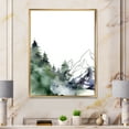 thumbnail image 2 of Designart 'Trees With Winter Dark Blue Mountain Landscape III' Modern Framed Canvas Wall Art Print, 2 of 5