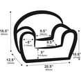 thumbnail image 3 of Delsit Kids Couch for Toddlers - Comfy Armchair for Children, Lightweight Foam Sofa and Reading Chair with Removable Cover, Made in Europe, 3 of 5