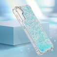 thumbnail image 6 of Slim Fit Phone Case for Samsung Galaxy A14, Glitter Liquid Quicksand Effect Silicone Soft TPU Case with Camera Lens and Screen Protection for Galaxy A14 5G/4G,LSWT Silvery Blue, 6 of 14