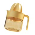 thumbnail image 1 of Presiona de rotación de exprimidor de naranja de limón fácil de limpiar el mano de mano fácil para la oficina para fruta de picnic de lima Amarillo, 1 of 8