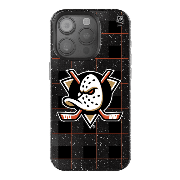 Keyscaper Anaheim Ducks Plaid Bling iPhone Case