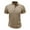 Khaki, variant on Fnooota Mens Collared Polo Shirts, Casual Buttons Pullover Summer Short Sleeve Shirts Khaki Size L