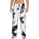 thumbnail image 1 of Fotbe Monochrome Flying Ravens Pantalones de Pijama para Hombre, Pantalones de Dormir, Pantalones de Casa con Cintura Ajustable y Bolsillos-Small, 1 of 6