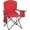 Red, variant on Portable Camping Chair with 4-Can Cooler, Cushioned Seat & Back with Side Pockets & Cup Holder, Carry Bag Included, Great for Camping, Tailgating, Firepits, Patio, & More