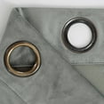 thumbnail image 6 of PHOENIGON Velvet Solid Color Metal Grommets Room Darkening Curtain Panels (Set of 2 ), 6 of 11