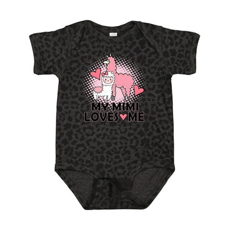 

Inktastic My Mimi Loves Me Llama Gift Baby Girl Bodysuit