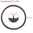 thumbnail image 2 of Unique Bargains Bicycle Tire Tube Bike Inner Tube Black 26" x 13/8, 2 of 7