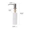 thumbnail image 4 of Kitchen Sink Soap Dispenser Stainless Steel Built in Soap Dispenser Brushed Nickel Countertop Dispenser Pump with Soap Bottle, 4 of 5