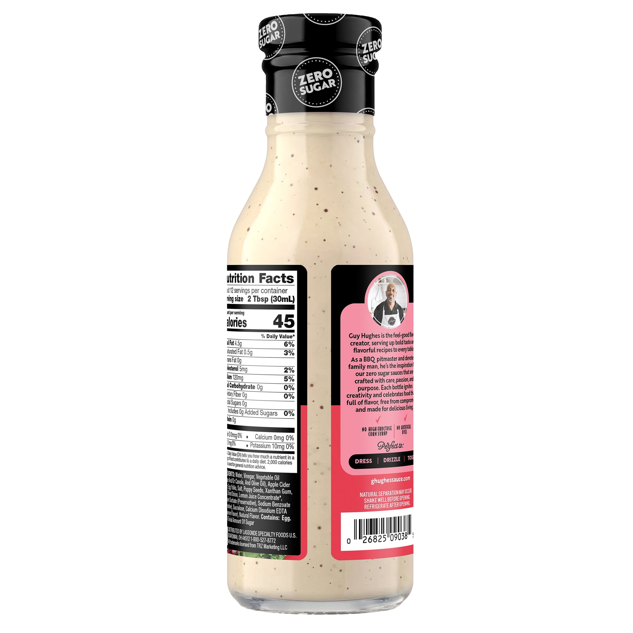 (3 pack) G Hughes Zero Sugar Poppyseed Salad Dressing