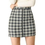 Red Black Plaid Skirts