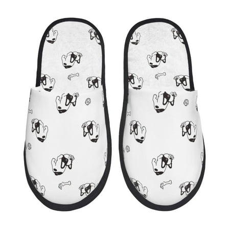 

Slippers for Women Men Cute French Bulldog Funny_A Warm Womens Mens House Shoes Bedroom Slippers Fuzzy Memory Foam Slippers Winter House Indoor Shoes Aesthetic Dorm Slippers