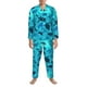 thumbnail image 3 of Fotbe World Turtle Day Pijama de Hombre con Estampado de Manga Larga, Conjunto de 2 Piezas, Ropa de Dormir Suave y Cómoda con Bolsillos-Large, 3 of 7