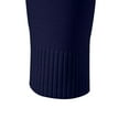 thumbnail image 5 of Miluxas Winter Sweater Mens Ribbed Slim Fit Knitted Pullover Turtleneck Sweater Navy 12(XL), 5 of 8