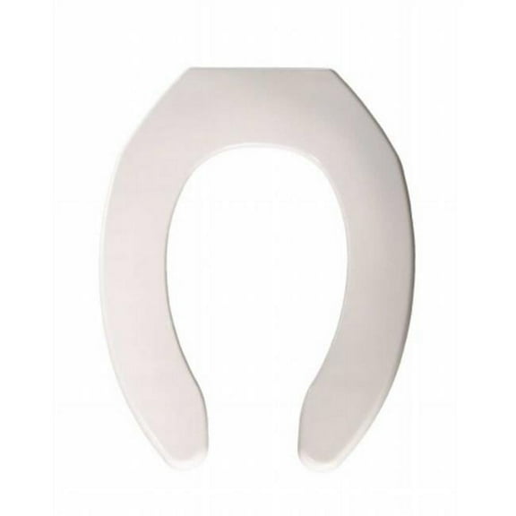 1055 000  Plastic White Elongated Without Cover Toilet Seat