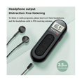 thumbnail image 5 of Mini Pocket FM Radio Rechargeable Portable 76-108MHZ Radio Receiver with Backlight LCD Display Wired 3.5mm Headphones, 5 of 5