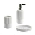 thumbnail image 2 of Hometrends White Sandstone Resin Lotion Pump, 2 of 2