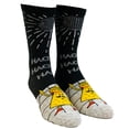 thumbnail image 2 of Men's Nacho Nacho Man Socks Funny Macho Nachos and Cheese Cinco De Mayo Graphic Footwear, 2 of 9