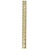 Acme Metal Edge English/Metric Wood Ruler