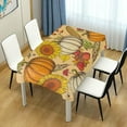 thumbnail image 7 of 60"x90" Thanksgiving Pumpkin Tablecloth, Waterproof Washable Polyester Square Table Cover Durable Tablecloth for Kitchen Dining Table Party Decor, 7 of 7