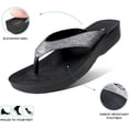 thumbnail image 4 of AEROTHOTIC Flip Flops for Women with Arch Support Plantar Fasciitis Orthopedic Cushioned Footbed Comfortable Non-Slip Sole with Padded Straps Dressy Casual Recovery Women Sandals, 4 of 8