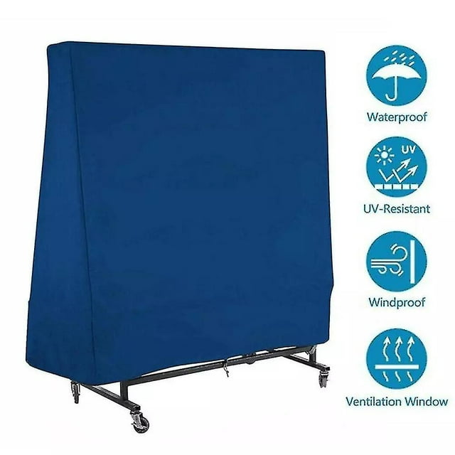 Funda para mesa de ping pong impermeable y resistente al polvo para exteriores, funda para mesa de ping pong de 165 x 70 x 185 cm