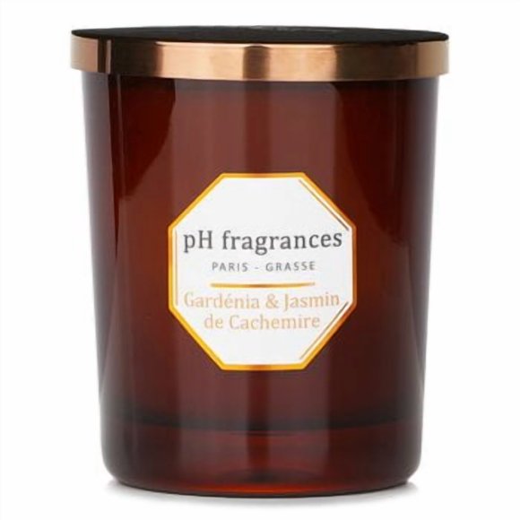 Vela perfumada con fragancias de pH Gardenia y Jasmine Of Cashmere