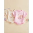 thumbnail image 3 of BemeyourBBs Baby Girl First Birthday Outfits Silly Goose Bubble Romper One Years Old 1st Birthday Clothes Goose Balloon Letter Print Short Sleeve Bodysuit Casual Summer Spring Clothes, 3 of 9