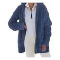 thumbnail image 1 of hirigin Women Winter Jacket, Long Sleeve Hooded Zipper Closure Solid Warm Coat Outwear with Pockets, 1 of 3