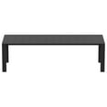 thumbnail image 2 of Compamia Vegas 118" Extendable Resin Patio Dining Table in Black, 2 of 8