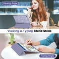 thumbnail image 5 of Fintie SlimShell Case for iPad Air 13-inch (M3) 2025, (M2) 2024, Flexible Soft TPU Back Cover with Pencil Holder, Composition Book Lilac, 5 of 9