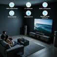 thumbnail image 4 of TOPVISION 2.1 Ch Sound Bar for TV, Bluetooth 5.4 Sound Bar with Subwoofer with HDMI ARC/Optical/Aux/USB, 3D Surround Sound System for gifts, 4 of 9