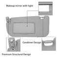 thumbnail image 3 of Car Sun Visor Replacement Parts For KIA Sportage 2005-2010,Without Light,Left Driver Side Right Passenger Side Sun Visor-beige-Right rack, 3 of 6