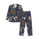 thumbnail image 1 of Balery Nautical Pijama para Hombre de Dos Piezas con Manga Larga, Conjunto de Dormir y Descanso Suave con Bolsillos-Large, 1 of 6