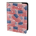 thumbnail image 2 of Pofeuu America Flags Print Travel Document Organizer Passport Holder Men Women for Family (6.5 in x 4.5 in),Wallet Holder Credit Card Clutch Bag Case, 2 of 5