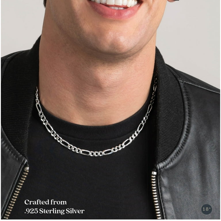 Men's 18 inch shop sterling silver necklace