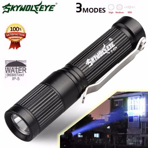 2PCS UltraFire 400 Meter CREE Q5 LED Tactical Rechargeable Flashlight Torch Lamp