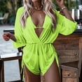 thumbnail image 6 of TIHLMK Womens Bikini Swimsuits New Lace Up High Waist Sexy Three Piece Bikini Swimsuit Swimsuit Women Bodysuit Jumpsuit Gift for Women, 6 of 6
