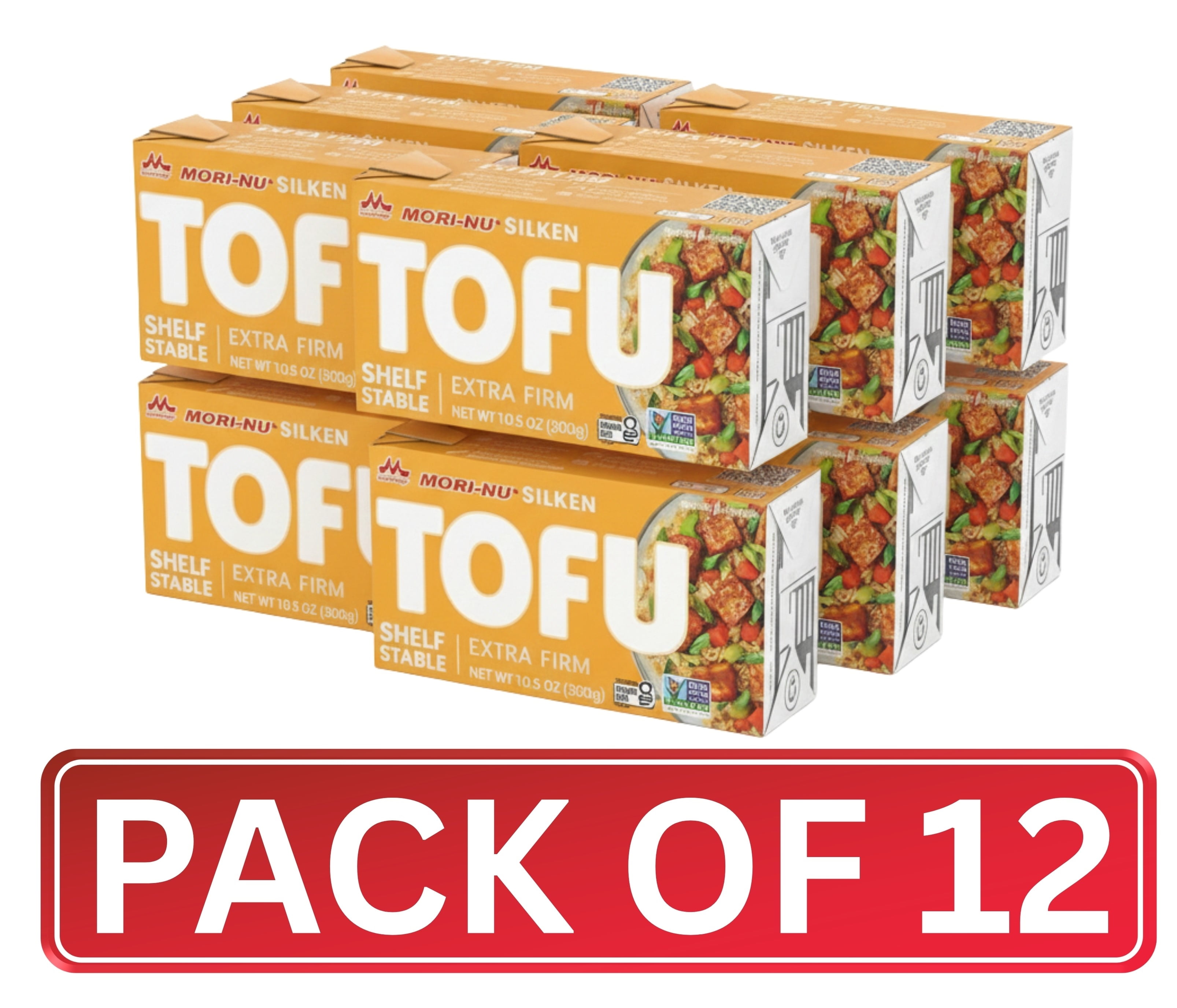 Mori-Nu Silken Extra Firm Tofu, Shelf-Stable Plant Protein, Non