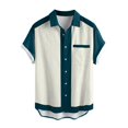 thumbnail image 1 of Camisas Hombre Camisa de manga corta con estampado digital 3d de ocio de tendencia de moda de playa de turismo de vacaciones de verano para hombres (Beige, XXL), 1 of 2