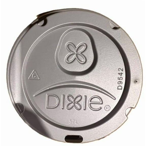 Dixie D9542G Dome Lid for 10-16 Ounce PerfecTouch Cups and 12-20 Ounce Paper Hot Cups, Grey 100 Lids