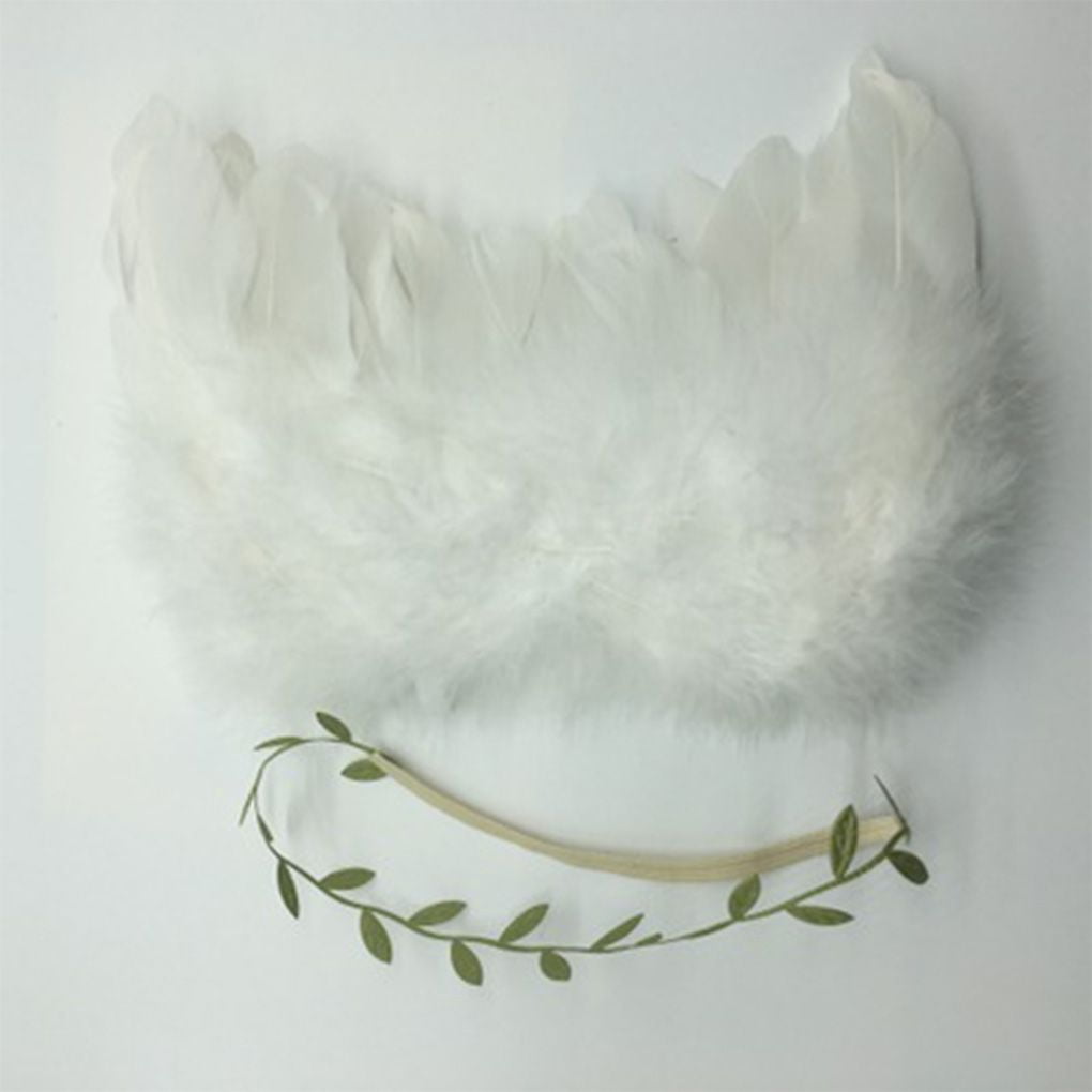 Costume feather angel wings for baby 0-12 months toddlers dress up photo props