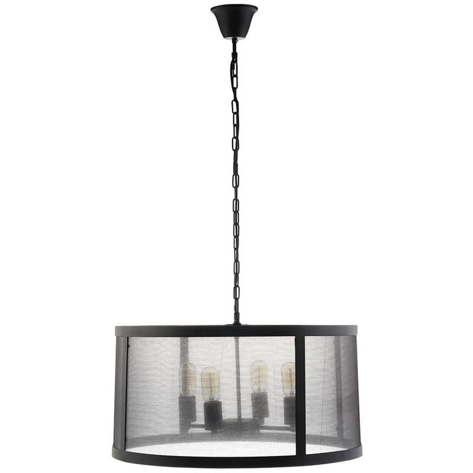 Modway Frost Pendant Chandelier with Adjustable Chain in Black