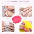 thumbnail image 3 of COMPUKAS 4 Pcs Bols de Manucure Roses en Plastique pour Soin des Ongles Professionnel et Domestique, 3 of 7
