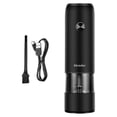 thumbnail image 1 of Bewildely Molinillo de pimienta eléctrico alimentado por batería, interfaz USB ajustable de 6 velocidades, accesorios para molinillo de cocina para el Cocina y Comedor Negro Bewildely  HA082946-02B, 1 of 6
