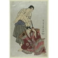 thumbnail image 3 of Tōshūsai Sharaku 17x24 Black Modern Framed Museum Art Print Titled - Sandaime Ichikawa Yaozo (No Fuwa Banzaemon To) Sandaime Sakata Hangoro (No Kosodate No Kannonbo) (1795), 3 of 5