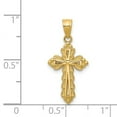 thumbnail image 3 of FB Jewels 14K Yellow Gold Budded Cross Charm, 3 of 3