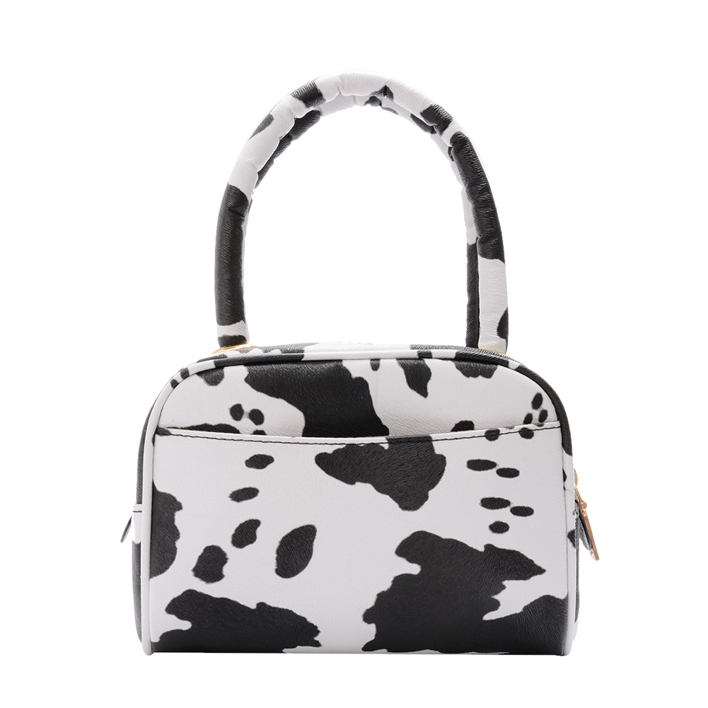 PRIMECUT: COW PRINT COWHIDE POUCH PURSE