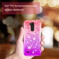 thumbnail image 7 of Mignova LG X Power 3 Flash case,[Durable and Cute] Colorful Quicksand Series Bling Diamond Flowing Liquid Floating Shockproof Cover case (Pink+Purple), 7 of 7