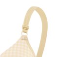 thumbnail image 3 of Fmbrln Womens Bra Plaid Thin Cup Push Up Bralette Adjustable Thin Straps Back Closure Padded Comfy Fashion Bras Beige 38, 3 of 4